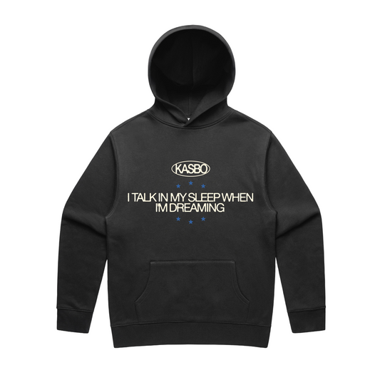 Talk In My Sleep Hoodie in Black